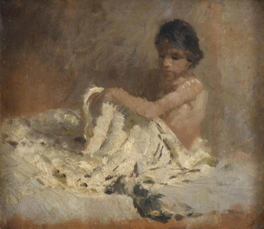 Francesco Paolo Michetti - 189, Schizzo per un bambino, attribuito